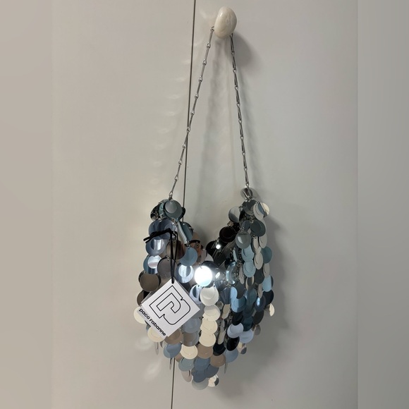 Paco Rabanne Sparkle Heart Shoulder Bag - Picture 2 of 16